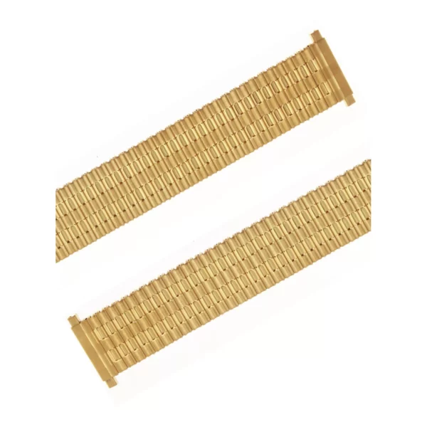 Eulit Flex Stainless Steel Watch Band - Telescope Ends - Gold - Image 2