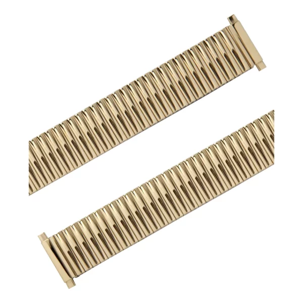 Eulit Flex Stainless Steel Watch Band - Telescope Ends - Gold - Image 2