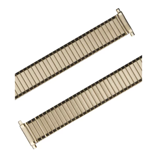 Eulit Flex Stainless Steel Watch Band - Telescope Ends - Gold - Image 2