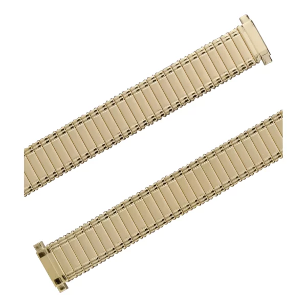 Eulit Flex Stainless Steel Watch Band - Telescope Ends - Gold - Image 2
