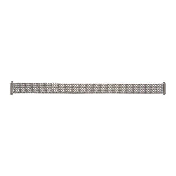 Eulit Flex Stainless Steel Watch Band - Telescope Ends - Silver