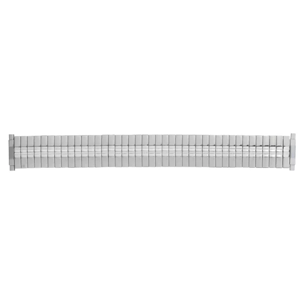 Eulit Flex Stainless Steel Watch Band - Telescope Ends - Silver
