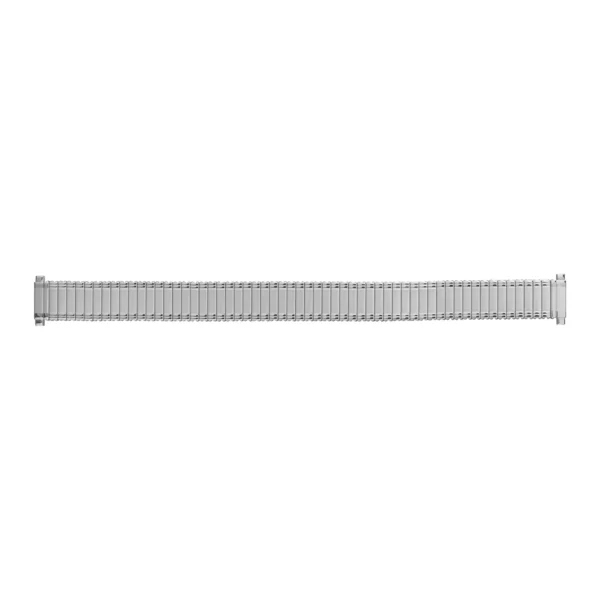 Eulit Flex Stainless Steel Watch Band - Telescope Ends - Silver