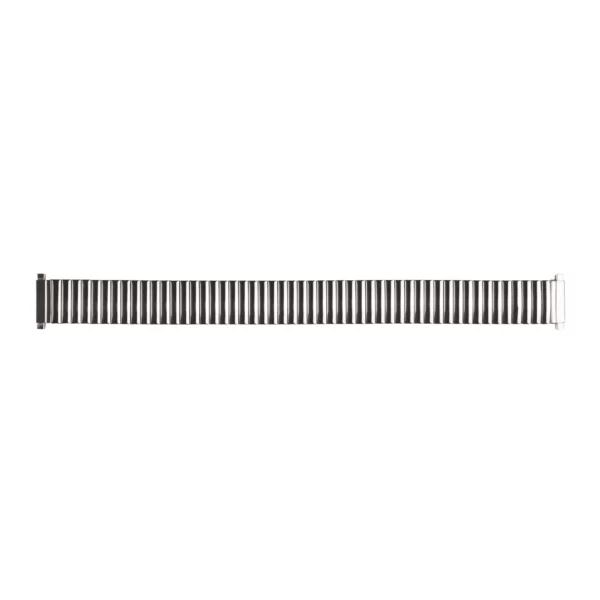 Eulit Flex Stainless Steel Watch Band - Telescope Ends - Silver