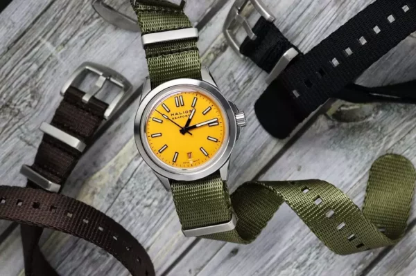 WB Original Heavy Duty Nylon Watch Strap - Military Green - Image 6