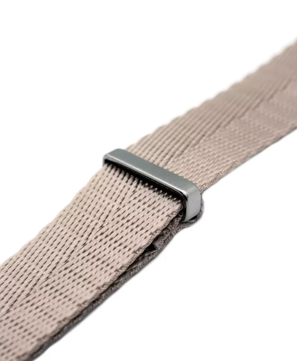 WB Original Herringbone Nylon Watch Strap - Beige - Image 2