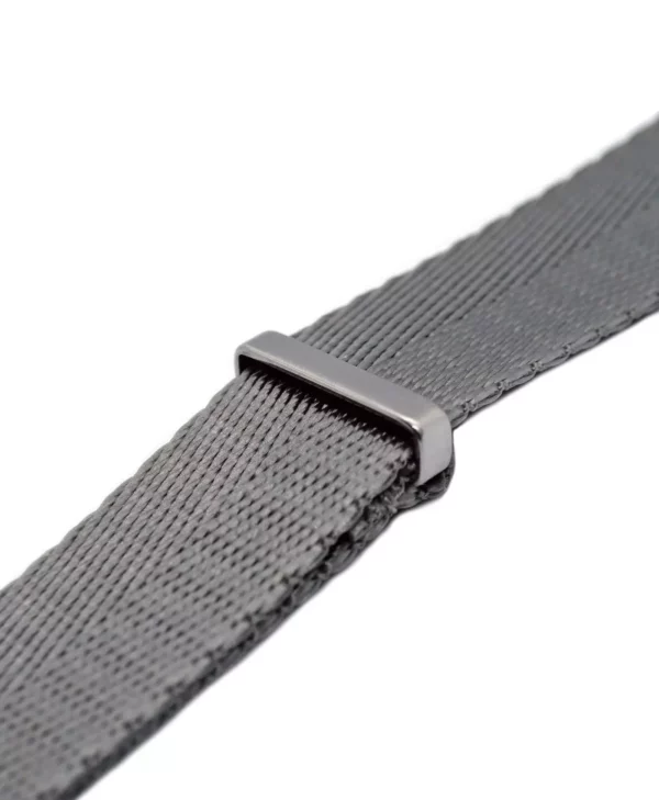 WB Original Herringbone Nylon Watch Strap - Grey - Image 2