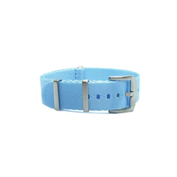 WB Original Herringbone Nylon Watch Strap - Light Blue