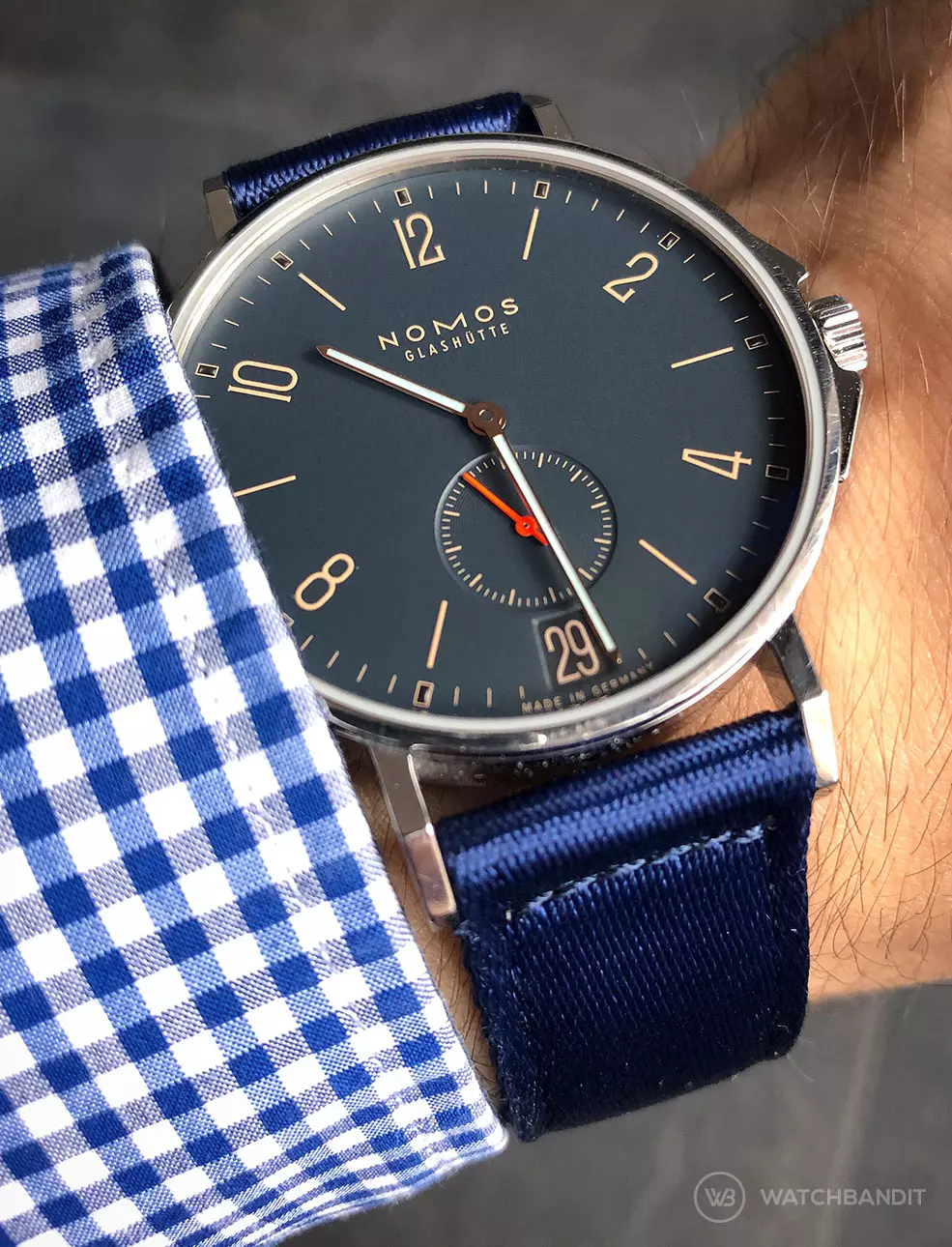 WB Original Two-Piece Nylon Watch Strap - Blue - Image 4