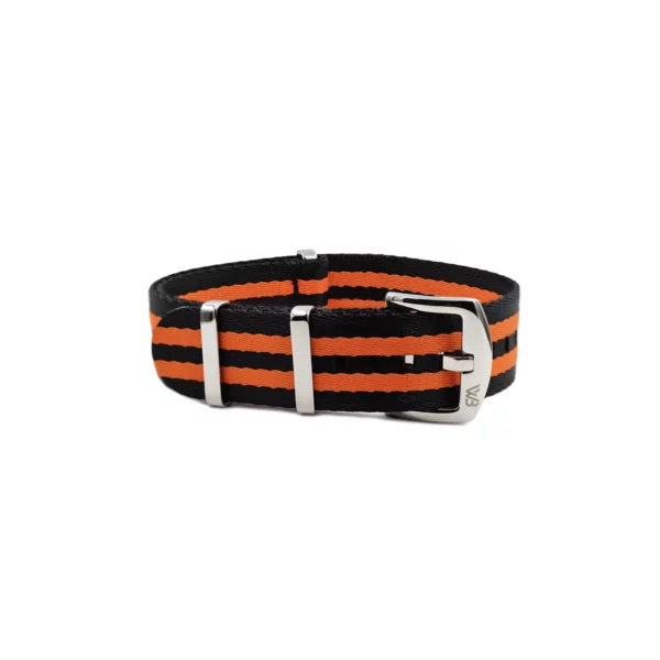 WB Original Premium Nylon Watch Strap - Black/Orange