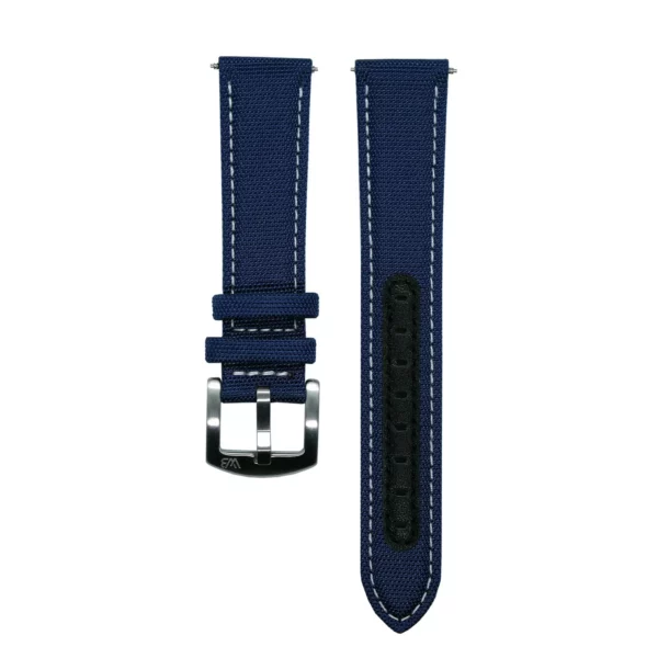 WB Original Premium Sailcloth Watch Strap - Blue/White