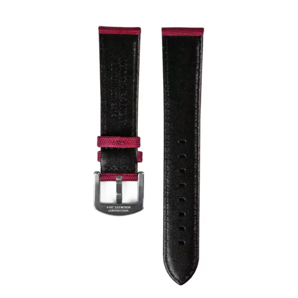 WB Original Premium Sailcloth Watch Strap - Burgundy - Image 4