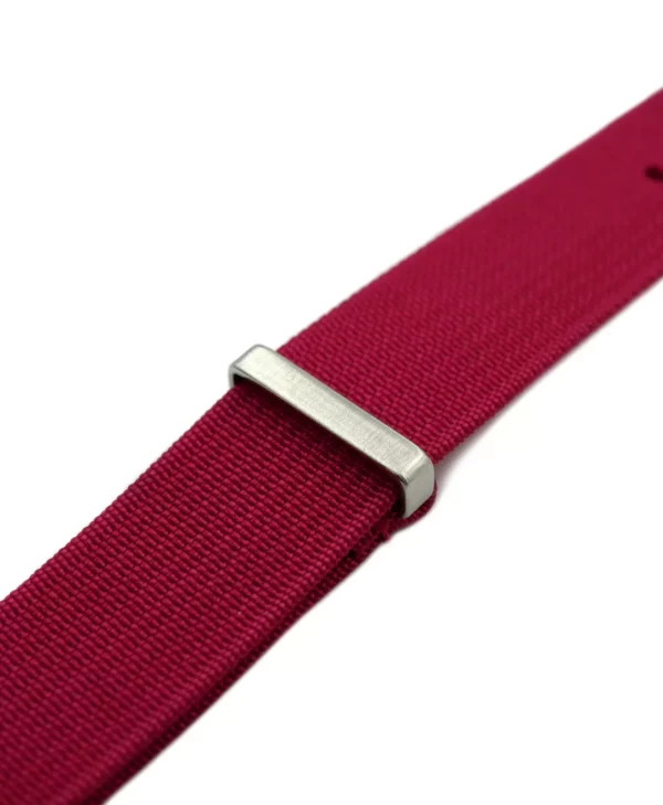 WB Original Ribbed Nylon Watch Strap - Deep Pink - Image 2