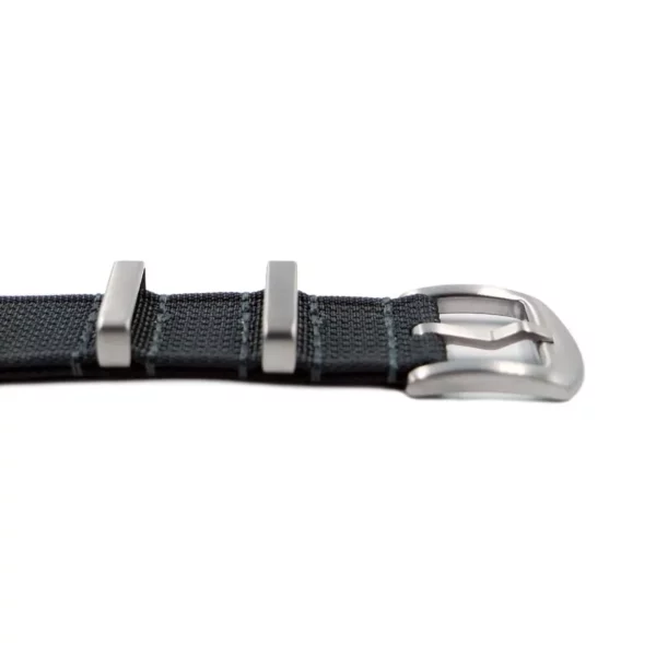 WB Original Ribbed Nylon Watch Strap - Dark Grey - Image 3