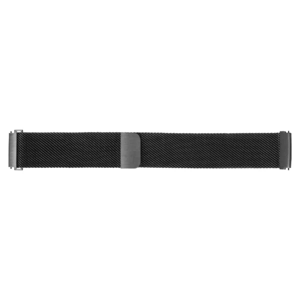 Stalux Milanaise Mesh Watch Band - Magnetic Clasp - Black