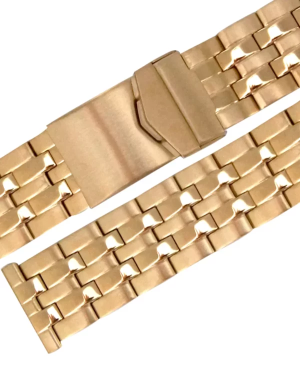 Stalux Stainless Steel Heavy Duty Watch Band - Gold - Image 2