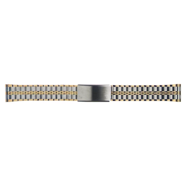 Stalux Stainless Steel Watch Band - Multiple Ends - 18 & 20 mm - Silver/Gold