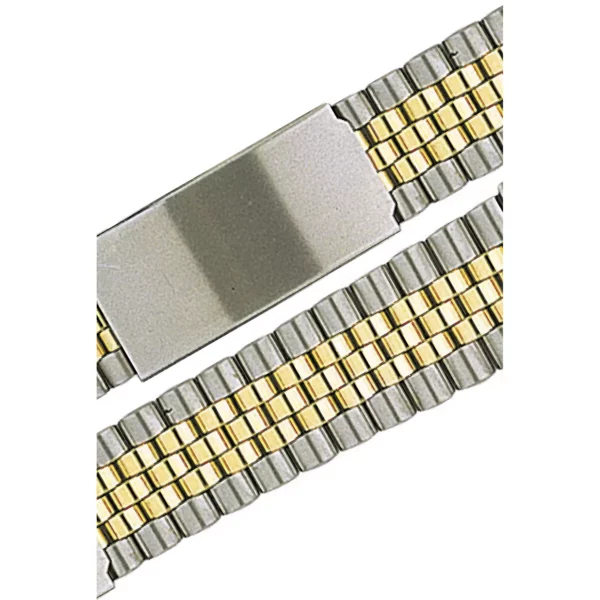 Stalux Stainless Steel Watch Band - Silver/Gold - Image 2