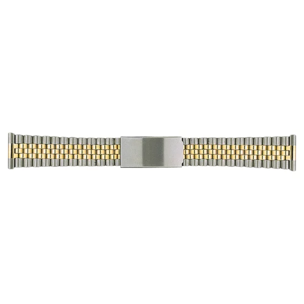 Stalux Stainless Steel Watch Band - Silver/Gold