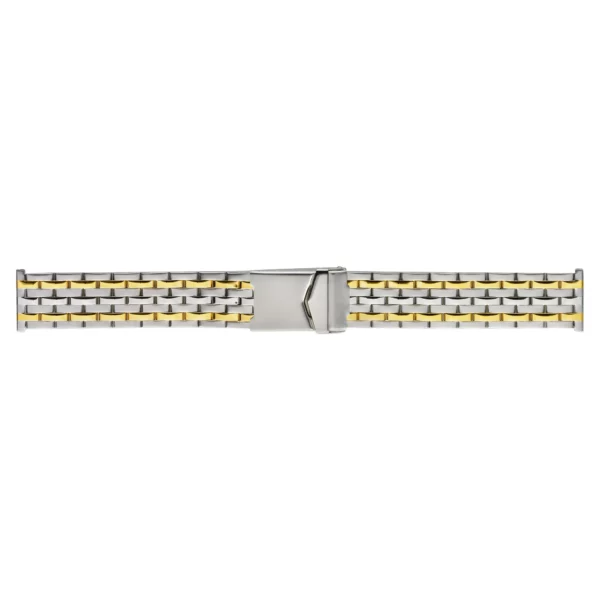 Stalux Stainless Steel Watch Band - Silver/Gold