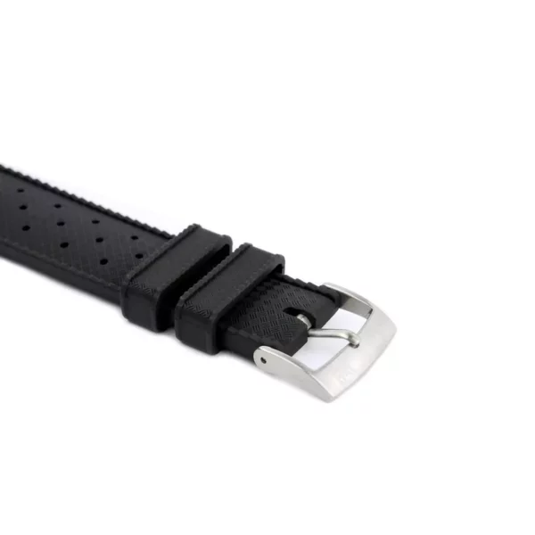 WB Original Tropical Style Rubber Watch Strap - Black - Image 2