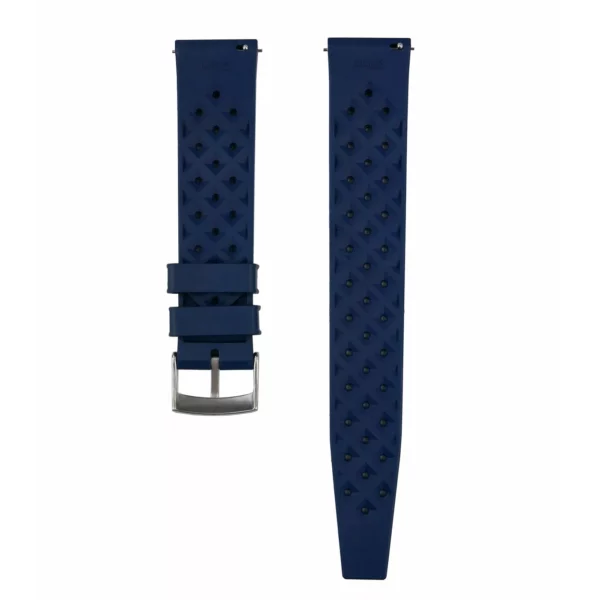 WB Original Tropical Style Rubber Watch Strap - Blue - Image 3