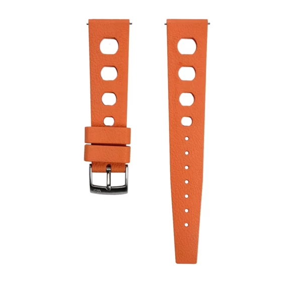 WB Original Vintage Style Rubber Watch Strap - Orange