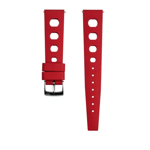 WB Original Vintage Style Rubber Watch Strap - Red
