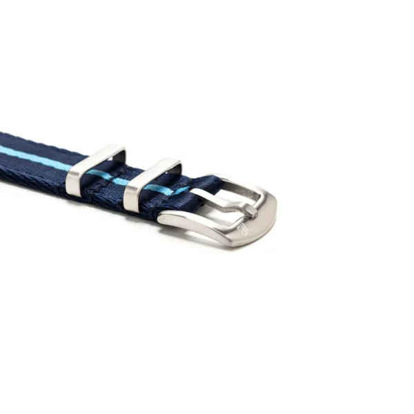WB Original Two-Piece Nylon Watch Strap - Blue & Sky Blue - Image 2