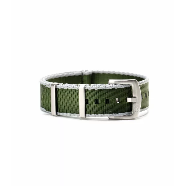 WB Original Heavy Duty Nylon Watch Strap - Green & Grey