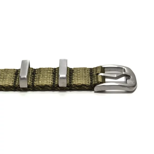 WB Original Heavy Duty Nylon Watch Strap - Military Green - Image 4