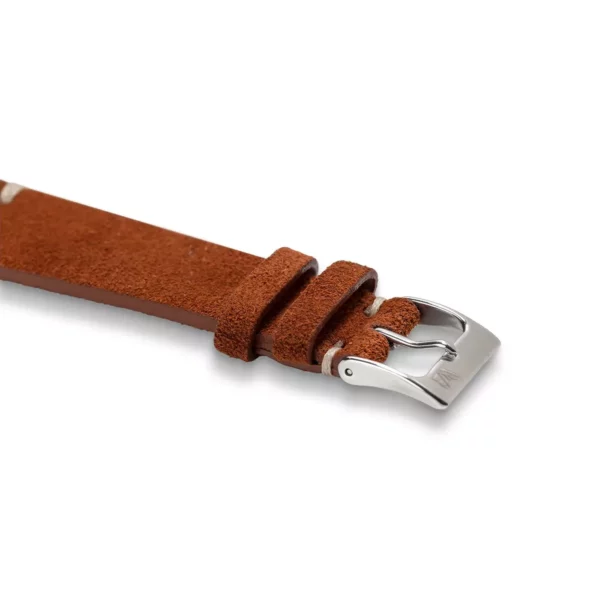 WB Original Suede Watch Strap - Vintage Rusty Brown - Image 2
