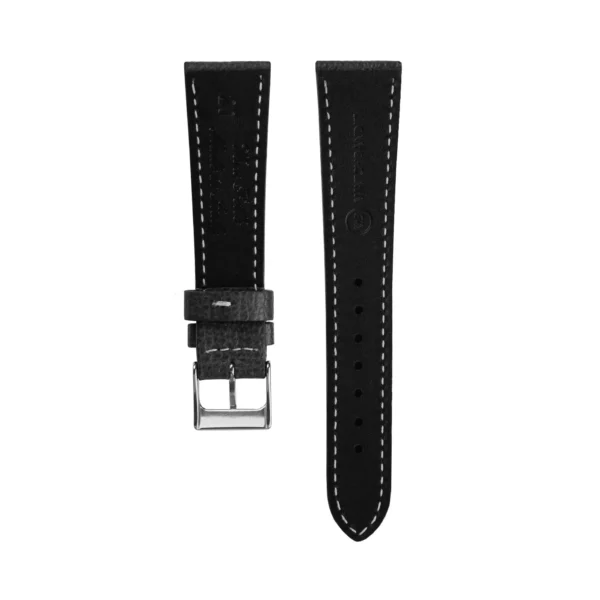 WB Original Textured Leather Watch Strap - Black - Image 3