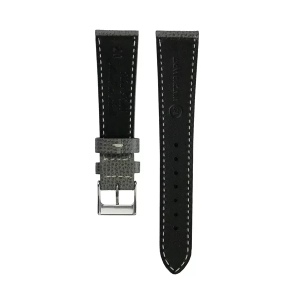 WB Original Textured Leather Watch Strap - Dark Grey - Image 3