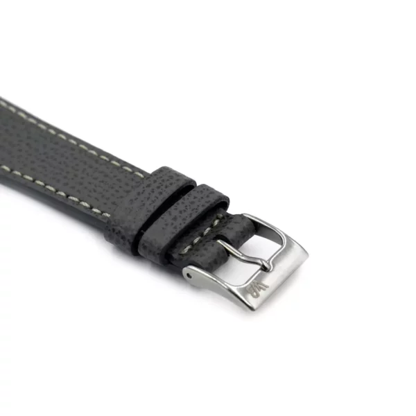 WB Original Textured Leather Watch Strap - Dark Grey - Image 2