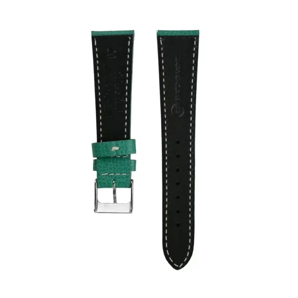 WB Original Textured Leather Watch Strap - Petrol Green - Image 3