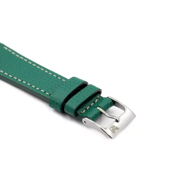 WB Original Textured Leather Watch Strap - Petrol Green - Image 2