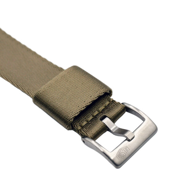 Jelsdal Vintage Military Single Pass Nylon Strap - Khaki - Image 2