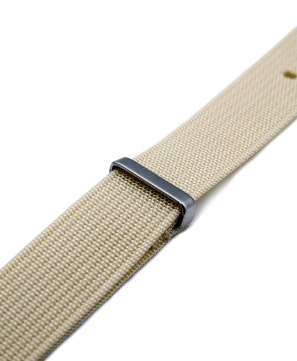 WB Original Ribbed Nylon Watch Strap - Beige - Image 2