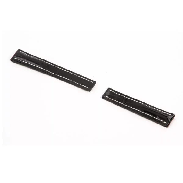 RIOS1931 Aero - Alligator Leather Watch Strap (315) - Black