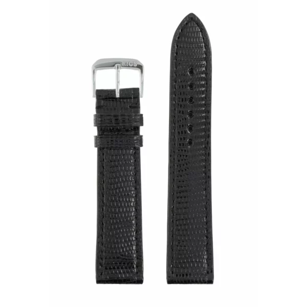 RIOS1931 Allure - Lizard Leather Watch Strap (220) - Black - Image 2