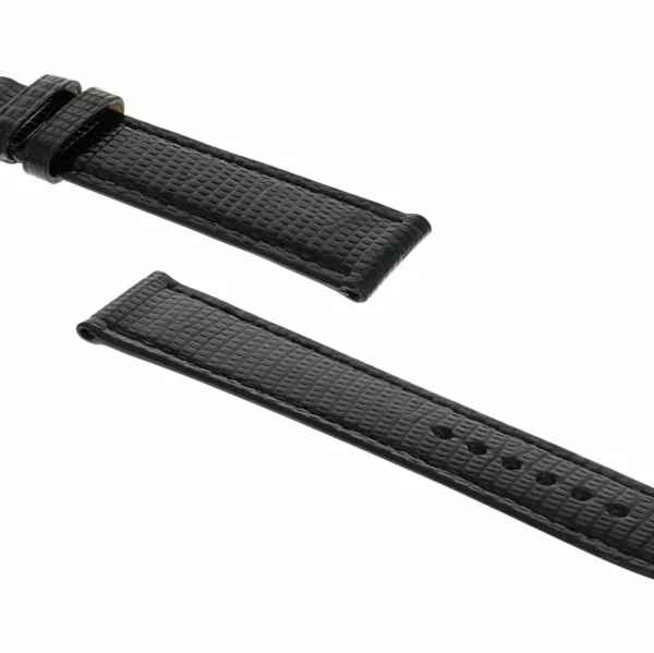 RIOS1931 Allure - Lizard Leather Watch Strap (220) - Black - Image 3