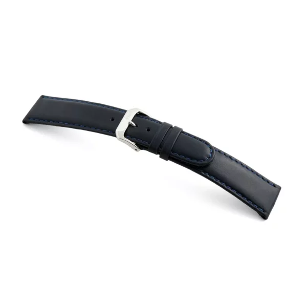 RIOS1931 Arizona - Saddle Leather Watch Strap (46S) - Ocean Blue