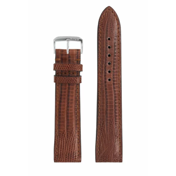 RIOS1931 Avenue - Teju Lizard Leather Watch Strap (222) - Mahogany - Image 2