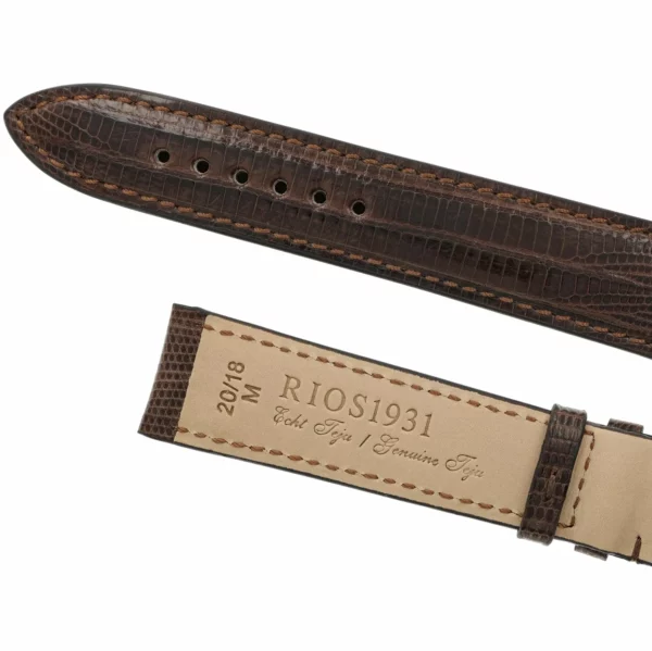 RIOS1931 Avenue - Teju Lizard Leather Watch Strap (222) - Mocha - Image 4