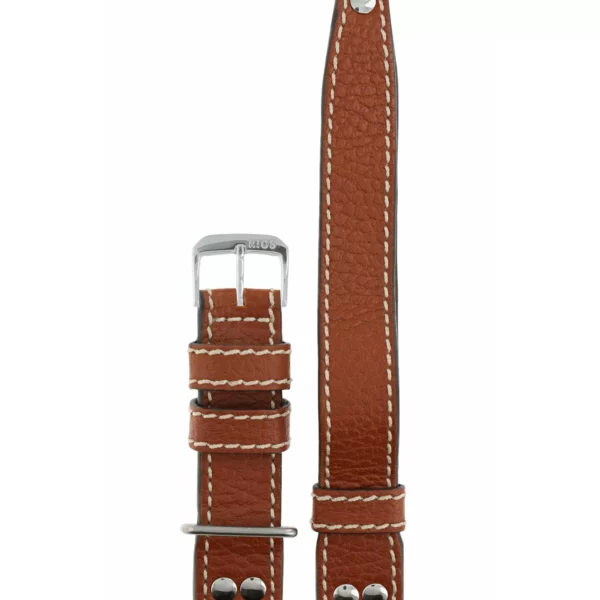 RIOS1931 Aviator - Buffalo Leather Watch Strap (209) - Cognac - Image 2