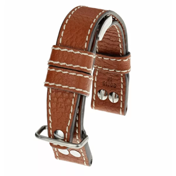 RIOS1931 Aviator - Buffalo Leather Watch Strap (209) - Cognac