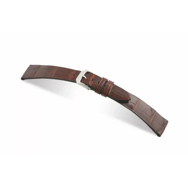 RIOS1931 Basel - Alligator Leather Watch Strap (345) - Mahogany