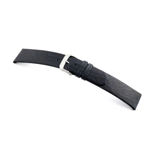 RIOS1931 Bolivia - Embossed Teju Lizard Grain Watch Strap (42) - Ocean Blue