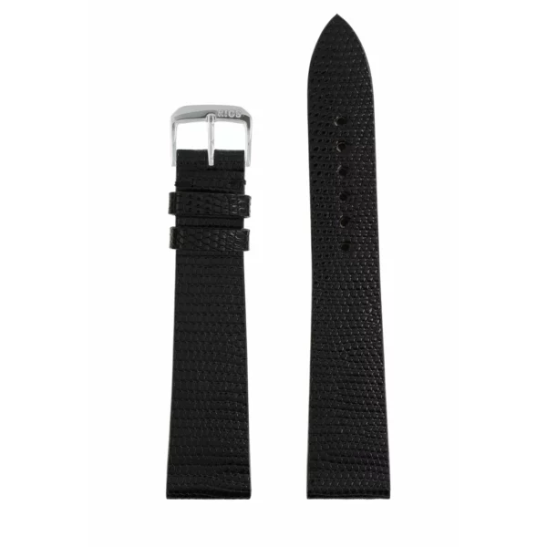 RIOS1931 Charme - Lizard Leather Watch Strap (218) - Black - Image 2